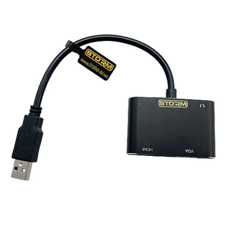 USB 3.0 vers HDMI VGA adaptateur double sortie USB vers VGA HDMI