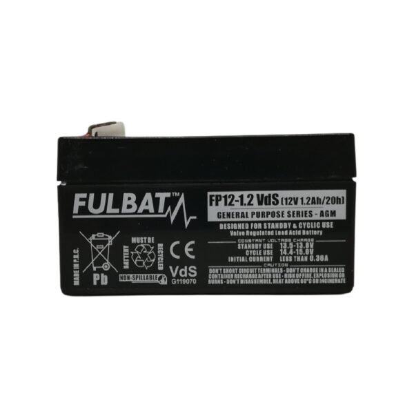 Fulbat Batterie Rechargeable FP12-1.2VdS Au Plomb 12v 1.2ah/20h