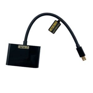 Mini Display Port Convertisseur vers VGA + HDMI