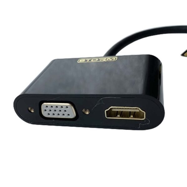 Mini Display Port Convertisseur vers VGA + HDMI