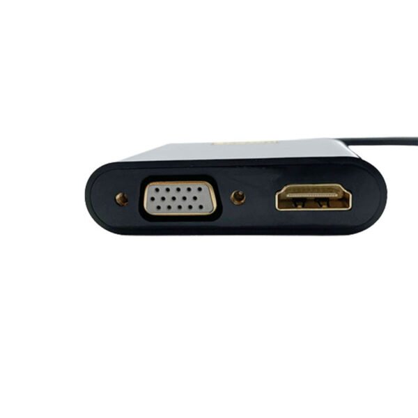 Convertisseur Mini DisplayPort 1.2 Male 4K 1080P vers VGA + HDMI 4K 1080P