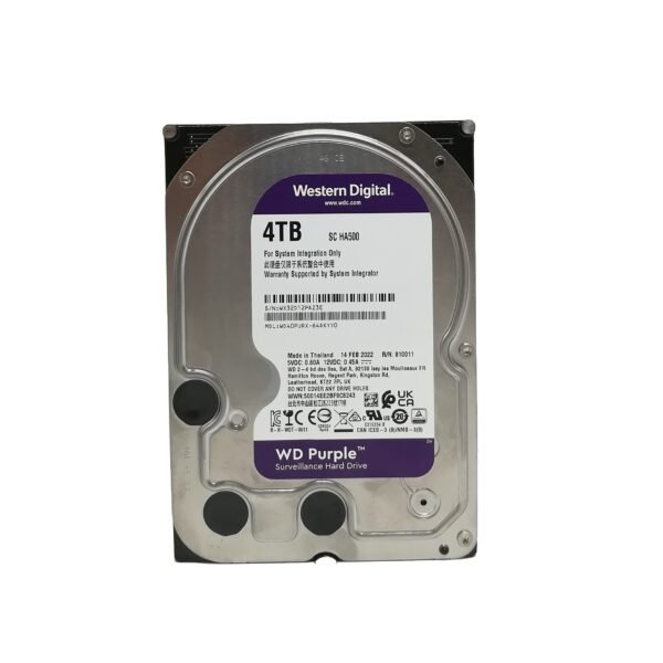 Disque dur pour camera de surveillance et desktop HDD 4To WD Purple