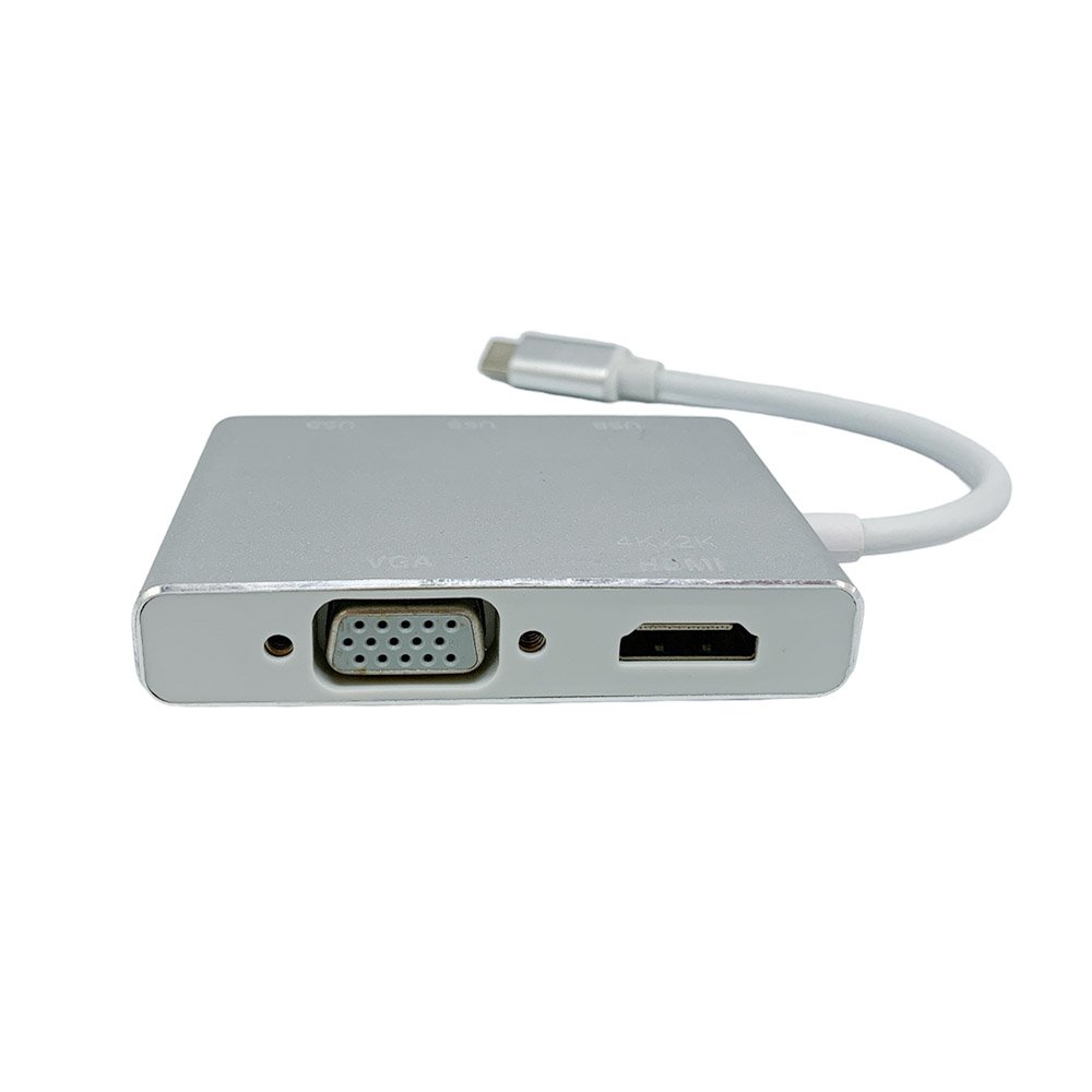 Adaptateur USB Type-C cable vers VGA HDMI et 3 USB Ports