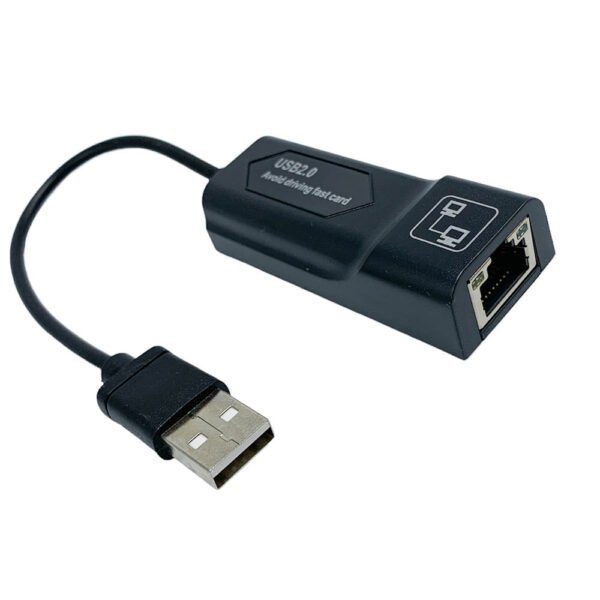 Adaptateur USB 2.0 Ethernet câble RJ45 10/100 Mbps - Adaptateur USB 2.0 vers cable réseau Ethernet