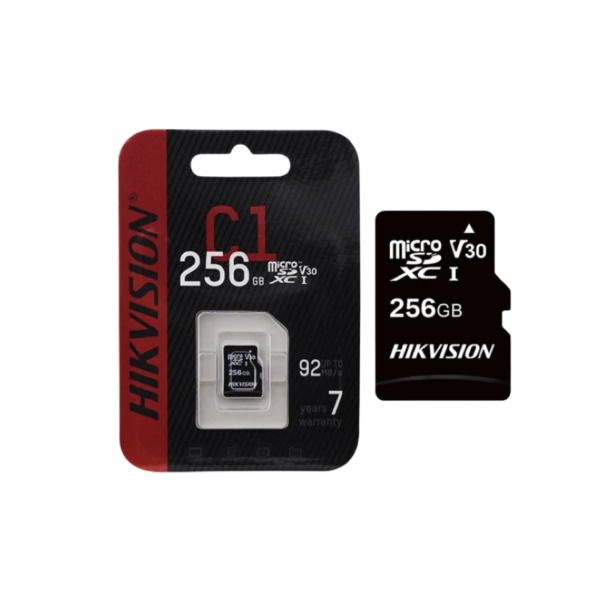HikVision Carte Mémoire 256GB 92MB/s C1