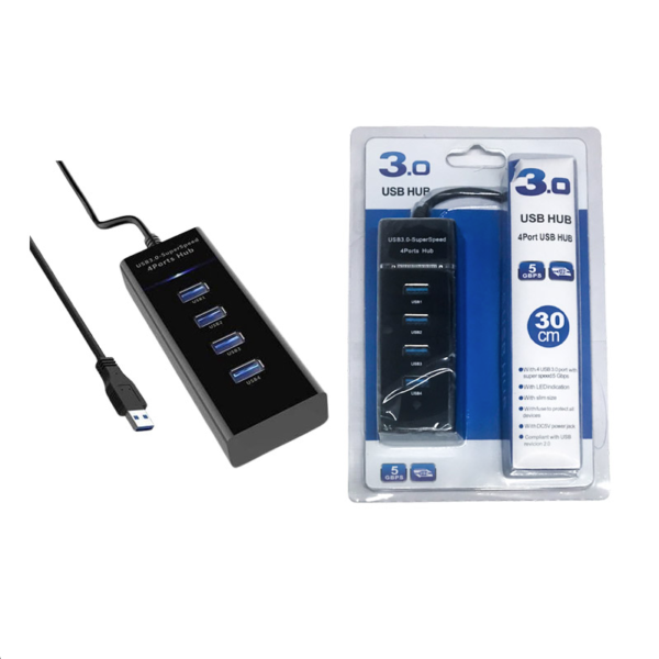 TOPLink USB 3.0 HUB 4 Ports Pour Transmission de Haute Vitesse