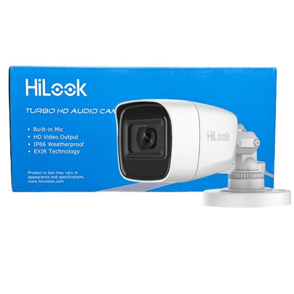 pack 8 Hilook camera de surveillance bullet 2MP Audio