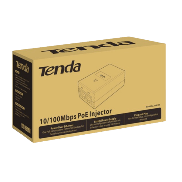 Tenda Injecteur PoE 100 Mbps PoE-1SF - TecnoCity