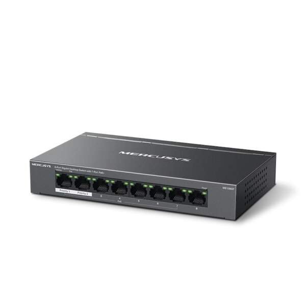 MS108GP - Switch de bureau Gigabit à 8 ports avec PoE+ à 7 ports - Mercusys en bon prix Maroc Listings-min