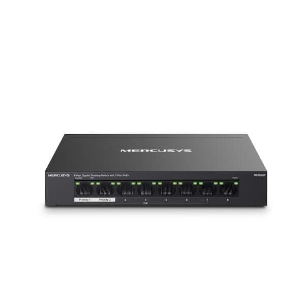 MS108GP - Switch de bureau Gigabit à 8 ports avec PoE+ à 7 ports - Mercusys en bon prix Maroc Listings-min