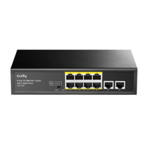 FS1010P Switch 8-Port 10-100M PoE+ Switch with 2 Uplink Ports 120W CUDY maroc