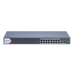 Hikvision Switch 16 Ports PoE Gigabit + 2 GB-2 SFP COMBO - DS-3E1518P-EI