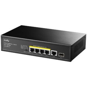 CUDY - Switch 5 Ports POE+ Gigabit + 1*Uplink Gigabit/1*SFP - GS1005PTS1 Prix Maroc