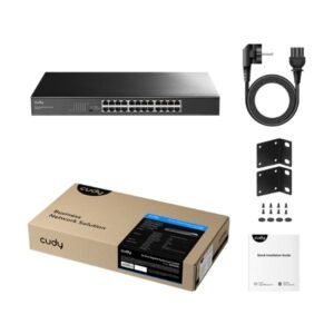 Cudy GS1024L – Switch Réseau 24 Ports Gigabit Ethernet Métal Haute Performance prix maroc