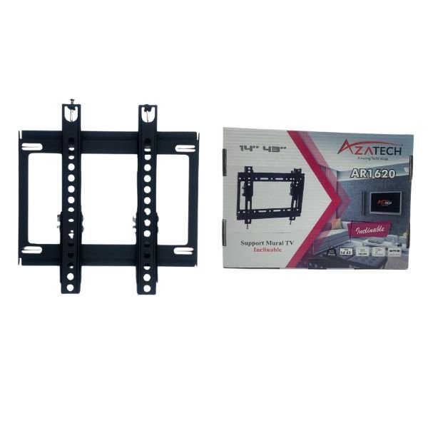 AZATECH – Support TV Fixe Inclinable 14″-43″ – AR1620 Prix Maroc AZATECH - Support TV Fixe Inclinable 14"-43" - AR1620 Prix Maroc