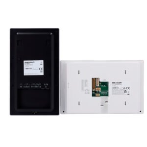 Hikvision Kit Videophone IP avec Lecteur Badge/Tag Mifare 1*Plaque de Rue Extérieure + 1*Moniteur Intérieur 7" + 2*Chargeurs - DS-KIS608-P Prix Maroc