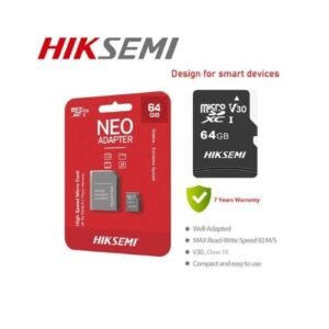 Hikvision MicroSD 64 GB XC I V30 Class 10 - C1/64GB Prix Maroc
