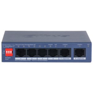 CS4006-4ET2GT-36 - Dahua Switch 5 Ports Mégabit POE Cloud 2*GB