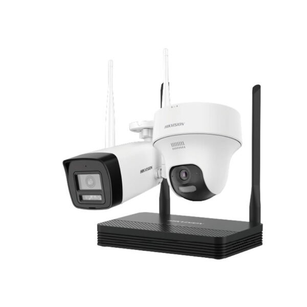 Hikvision KIT Camera de surveillance WIFI IP 4MP (1*NVR+1*Bullet+1*Dome) - Hikvision