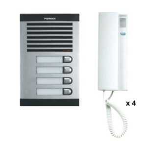 Fermax - Fermax Kit Interphone Audio CITYMAX 4 Bouttons