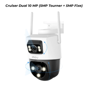 Caméra double objectif extérieure IMOU Cruiser Dual 2 10MP IPC-S7XEP-10M0WED