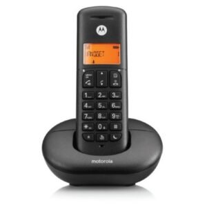 Téléphone sans fil Motorola E201 noir avec base